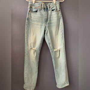 Madewell high rise boyfriend crop Jean sz 25